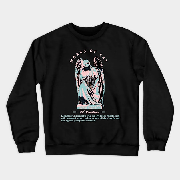 Work Of Art 22" Creation Crewneck Sweatshirt by bougaa.boug.9